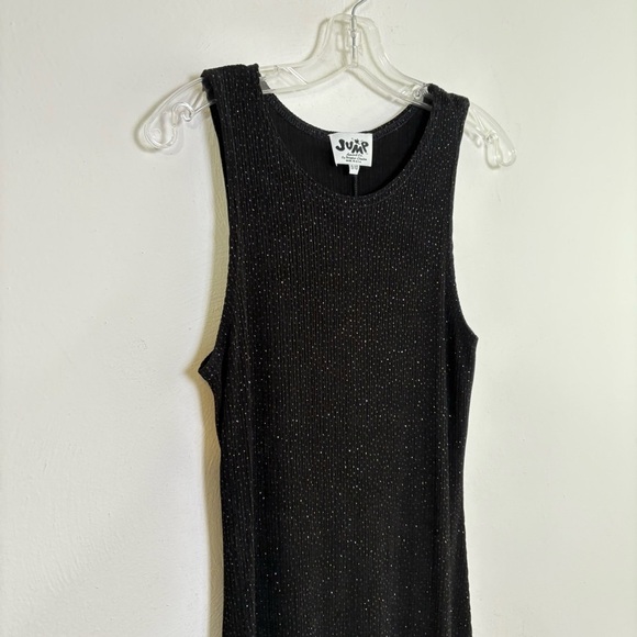 JUMP Vintage 90s Y2K USA Sparkly Stretchy Sleeveless Dress Whimsigoth Grunge S/M - Picture 7 of 13